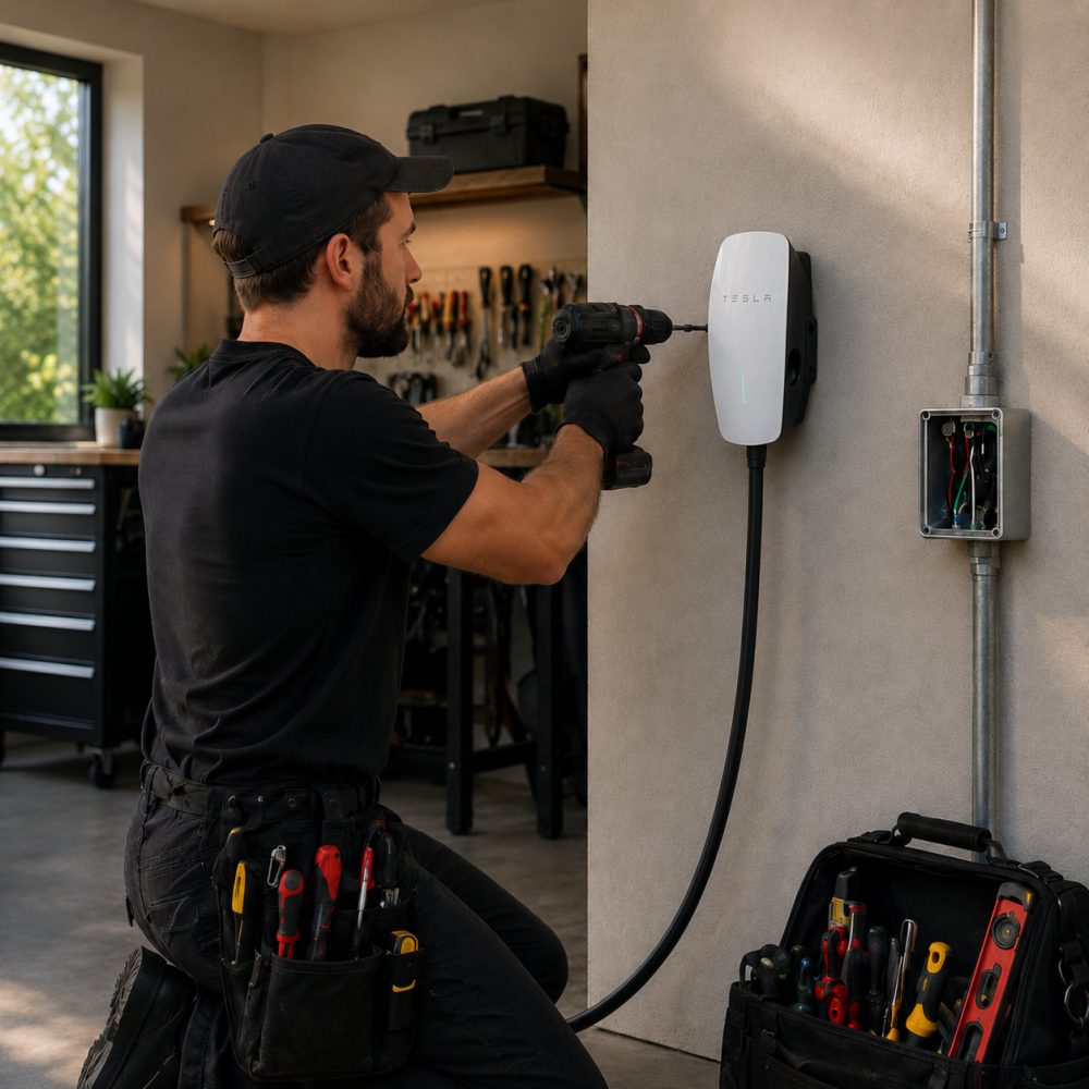 electricien residentiel borne de recharge