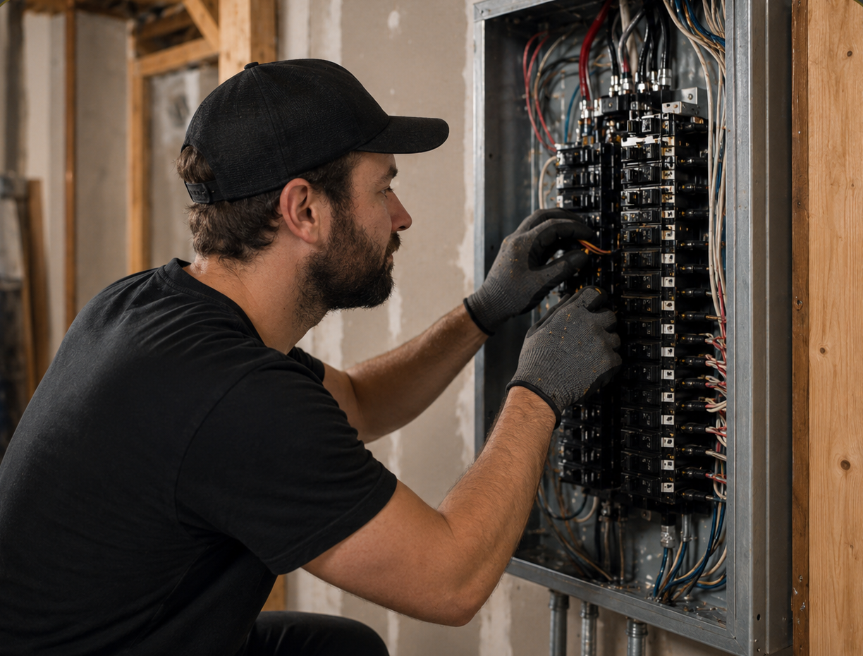 installation panneau électrique